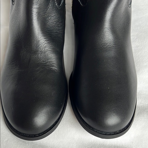 Iman Black Quilted Riding Boots - Picture 3 of 8